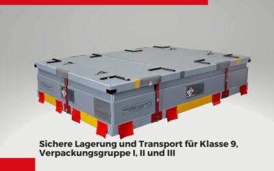 Innovative Batteriebehälter 2024: Sichere Lagerung und Transport für Klasse 9, Verpackungsgruppe I, II und III